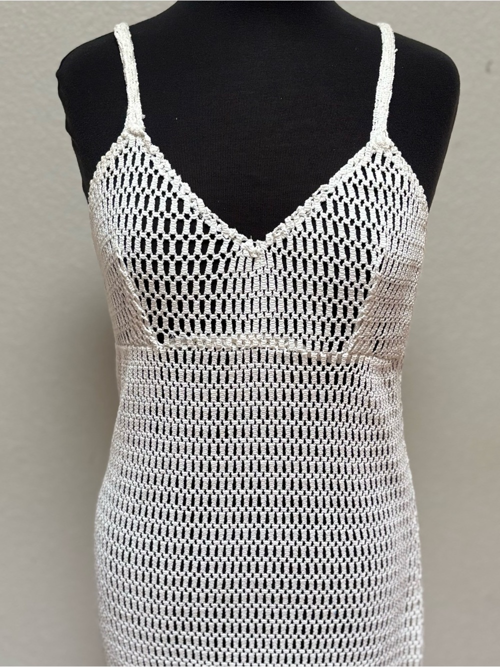 Gianni Bini White Crochet Cover-Up Dress